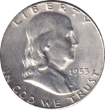 1953 SILVER HALF DOLLAR USA - Cambridgeshire Coins