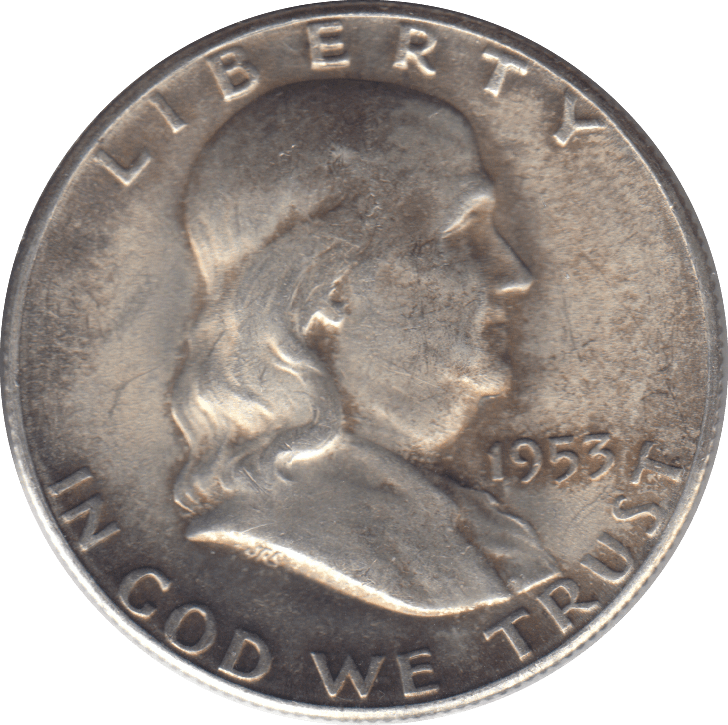 1953 SILVER HALF DOLLAR USA - SILVER WORLD COINS - Cambridgeshire Coins