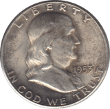 1953 SILVER HALF DOLLAR USA - SILVER WORLD COINS - Cambridgeshire Coins