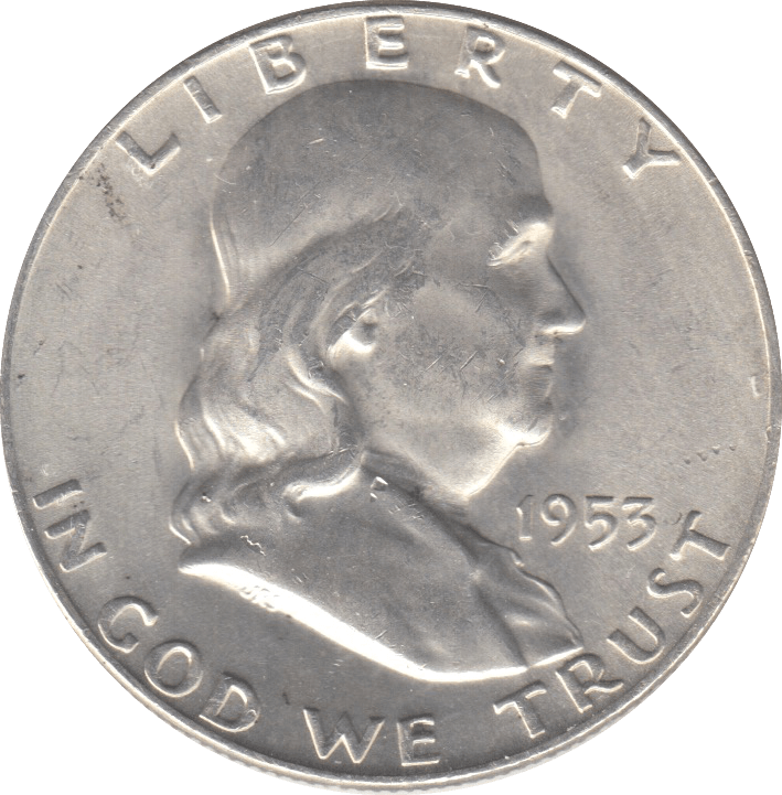 1953 SILVER HALF DOLLAR USA - SILVER WORLD COINS - Cambridgeshire Coins
