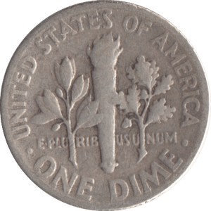 1953 SILVER ONE DIME USA - SILVER WORLD COINS - Cambridgeshire Coins