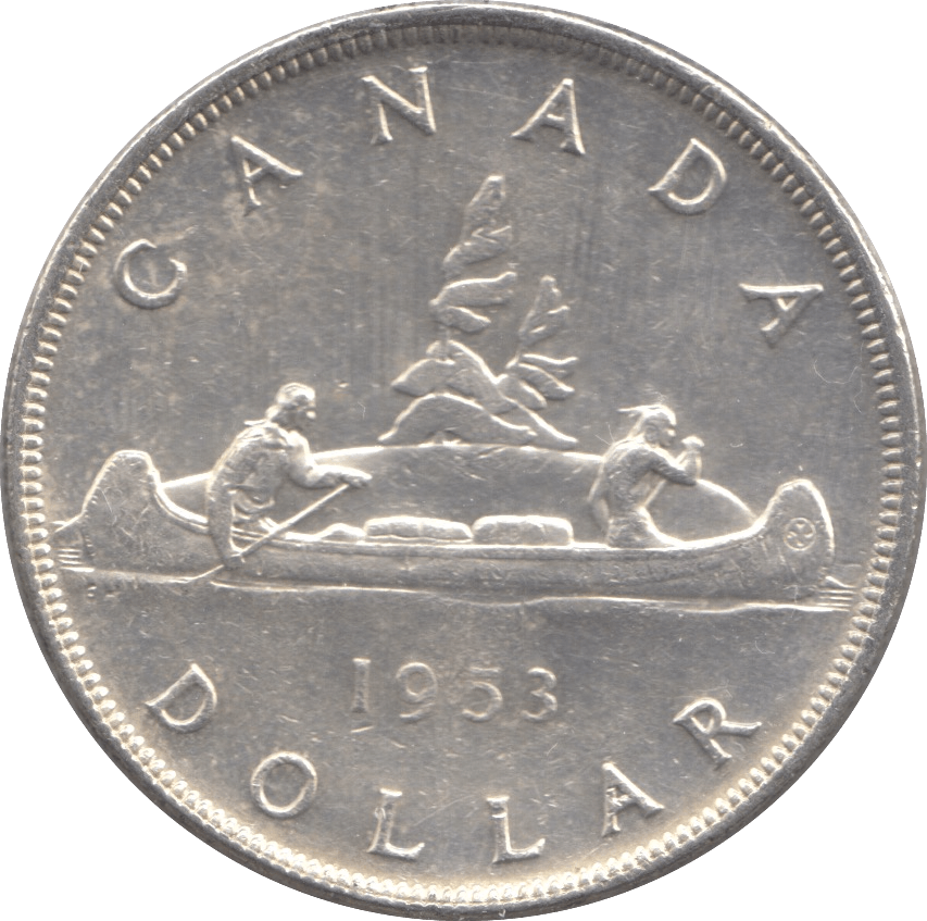 1953 SILVER ONE DOLLAR CANADA - WORLD SILVER COINS - Cambridgeshire Coins