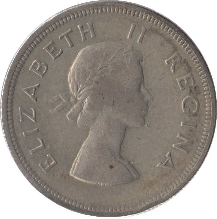 1953 SILVER SOUTH AFRICAN 2 1/2 SHILLINGS - SILVER WORLD COINS - Cambridgeshire Coins