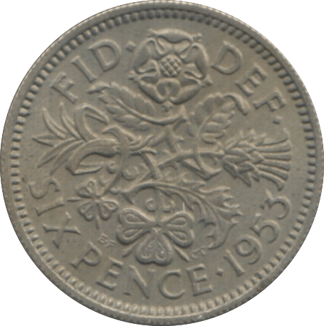 1953 SIXPENCE ( BU ) 2 - Sixpence - Cambridgeshire Coins