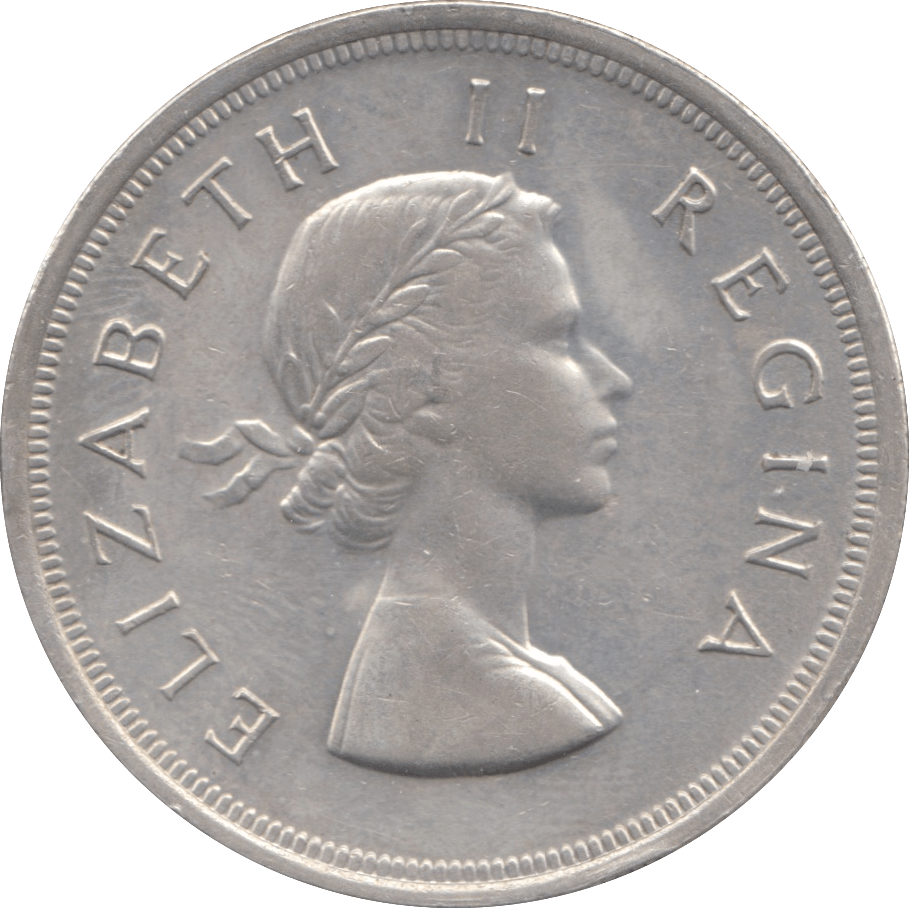 1953 SOUTH AFRICA SILVER 5 SHILLINGS - WORLD COINS - Cambridgeshire Coins