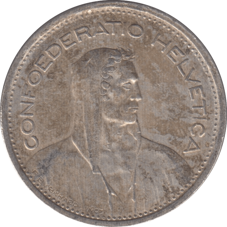 1953 SWITZERLAND 5 FRANCS - WORLD COINS - Cambridgeshire Coins