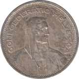 1953 SWITZERLAND 5 FRANCS - WORLD COINS - Cambridgeshire Coins