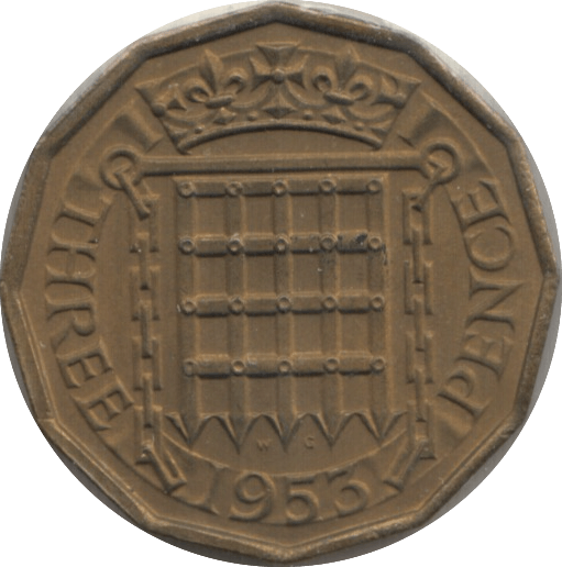1953 THREEPENCE ( BU ) - Threepence - Cambridgeshire Coins