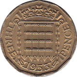 1953 THREEPENCE ( UNC ) - Threepence - Cambridgeshire Coins