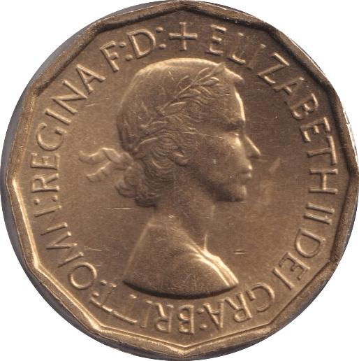 1953 THREEPENCE ( UNC ) - Threepence - Cambridgeshire Coins