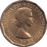 1953 THREEPENCE ( UNC ) - Threepence - Cambridgeshire Coins