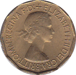 1953 THREEPENCE ( UNC ) - Threepence - Cambridgeshire Coins