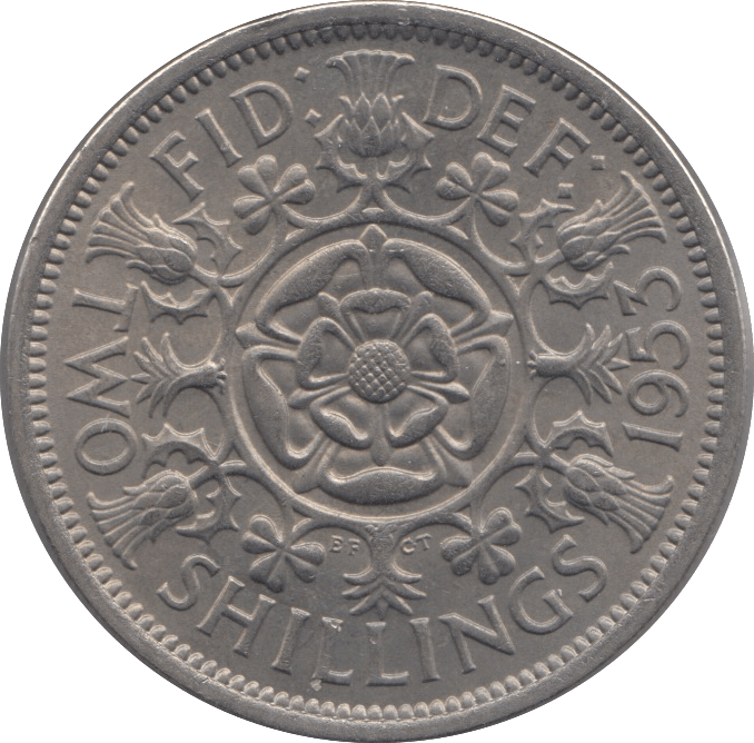 1953 TWO SHILLINGS ( UNC ) - Two SHILLINGS - Cambridgeshire Coins