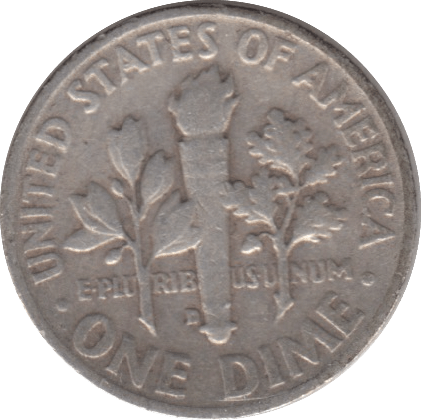 1953 USA SILVER DIME DENVER MINT - SILVER WORLD COINS - Cambridgeshire Coins