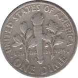 1953 USA SILVER DIME DENVER MINT - SILVER WORLD COINS - Cambridgeshire Coins