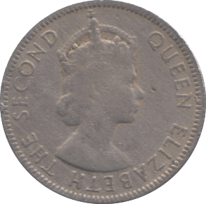 1954 25 CENTS SEYCHELLES - WORLD COINS - Cambridgeshire Coins