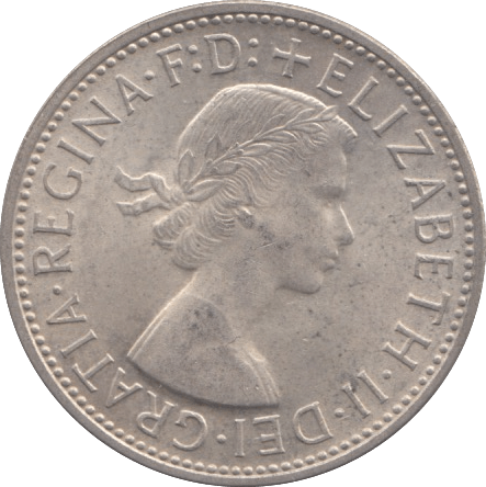 1954 B SILVER ONE FLORIN AUSTRALIA - SILVER WORLD COINS - Cambridgeshire Coins