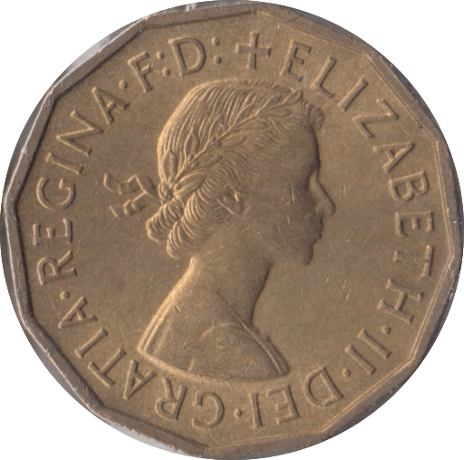 1954 BRASS THREEPENCE ( BU ) - Threepence - Cambridgeshire Coins
