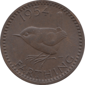 1954 FARTHING ( UNC ) 2 - Farthing - Cambridgeshire Coins