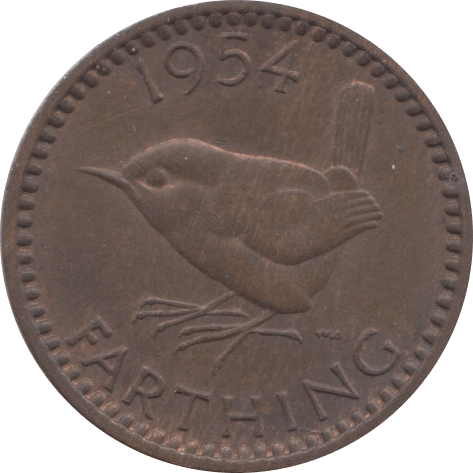 1954 FARTHING ( UNC ) - Farthing - Cambridgeshire Coins