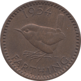 1954 FARTHING ( UNC ) - Farthing - Cambridgeshire Coins