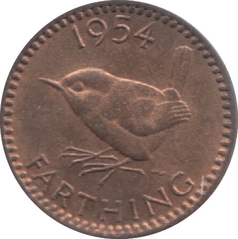 1954 FARTHING ( UNC ) - Farthing - Cambridgeshire Coins