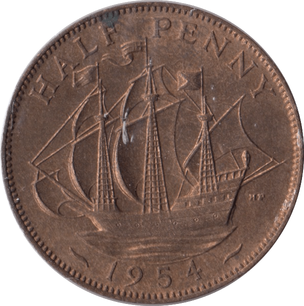 1954 HALFPENNY ( UNC ) - Halfpenny - Cambridgeshire Coins