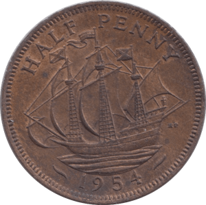 1954 HALFPENNY ( UNC ) - Halfpenny - Cambridgeshire Coins