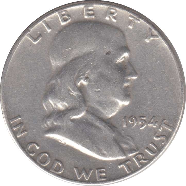 1954 SILVER HALF DOLLAR USA C - WORLD SILVER COINS - Cambridgeshire Coins