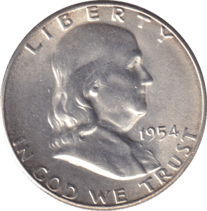 1954 SILVER HALF DOLLAR USA - Cambridgeshire Coins