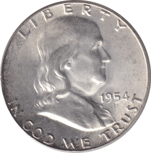 1954 SILVER HALF DOLLAR USA - Cambridgeshire Coins