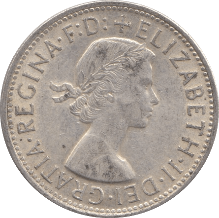 1954 SILVER ONE FLORIN AUSTRALIA - SILVER WORLD COINS - Cambridgeshire Coins