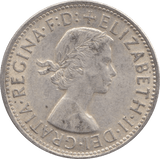 1954 SILVER ONE FLORIN AUSTRALIA - SILVER WORLD COINS - Cambridgeshire Coins