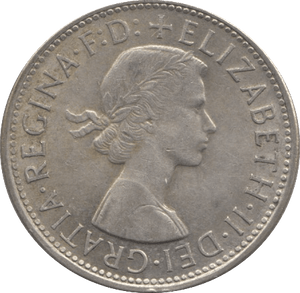 1954 SILVER ONE FLORIN AUSTRALIA - SILVER WORLD COINS - Cambridgeshire Coins