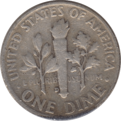 1954 USA SILVER DIME DENVER MINT - SILVER WORLD COINS - Cambridgeshire Coins