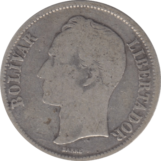 1954 Venezuela One Bolivar - WORLD COINS - Cambridgeshire Coins