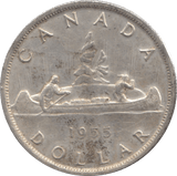 1955 CANADA SILVER ONE DOLLAR 9 - WORLD SILVER COINS - Cambridgeshire Coins