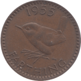 1955 FARTHING ( EF ) 2 - Farthing - Cambridgeshire Coins
