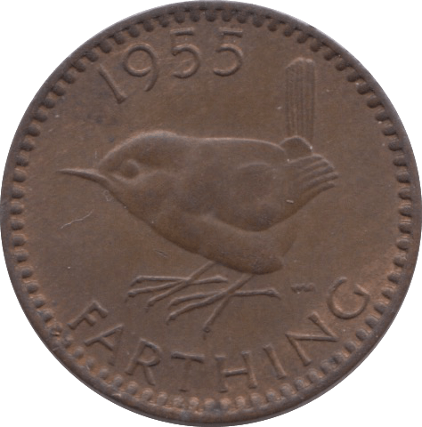 1955 FARTHING ( UNC ) 2 - Farthing - Cambridgeshire Coins