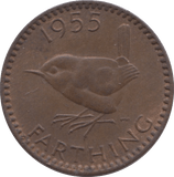 1955 FARTHING ( UNC ) 2 - Farthing - Cambridgeshire Coins