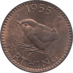 1955 FARTHING ( UNC ) - Farthing - Cambridgeshire Coins