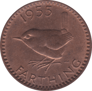 1955 FARTHING ( UNC ) - Farthing - Cambridgeshire Coins