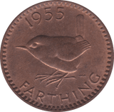 1955 FARTHING ( UNC ) - Farthing - Cambridgeshire Coins