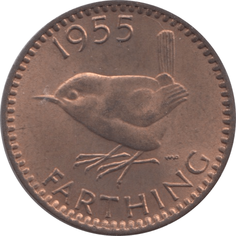 1955 FARTHING ( UNC ) - Farthing - Cambridgeshire Coins