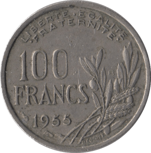 1955 FRANCE 100 FRANCS - WORLD COINS - Cambridgeshire Coins