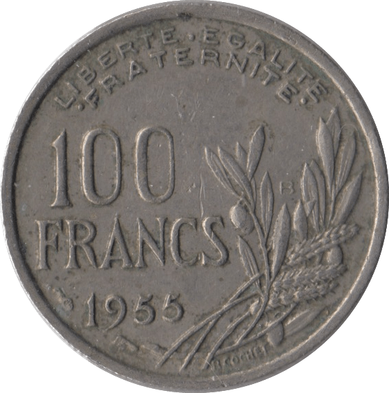 1955 FRANCE 100 FRANCS - WORLD COINS - Cambridgeshire Coins