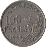 1955 FRANCE 100 FRANCS - WORLD COINS - Cambridgeshire Coins