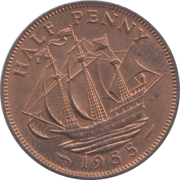 1955 HALFPENNY ( BU ) - Halfpenny - Cambridgeshire Coins