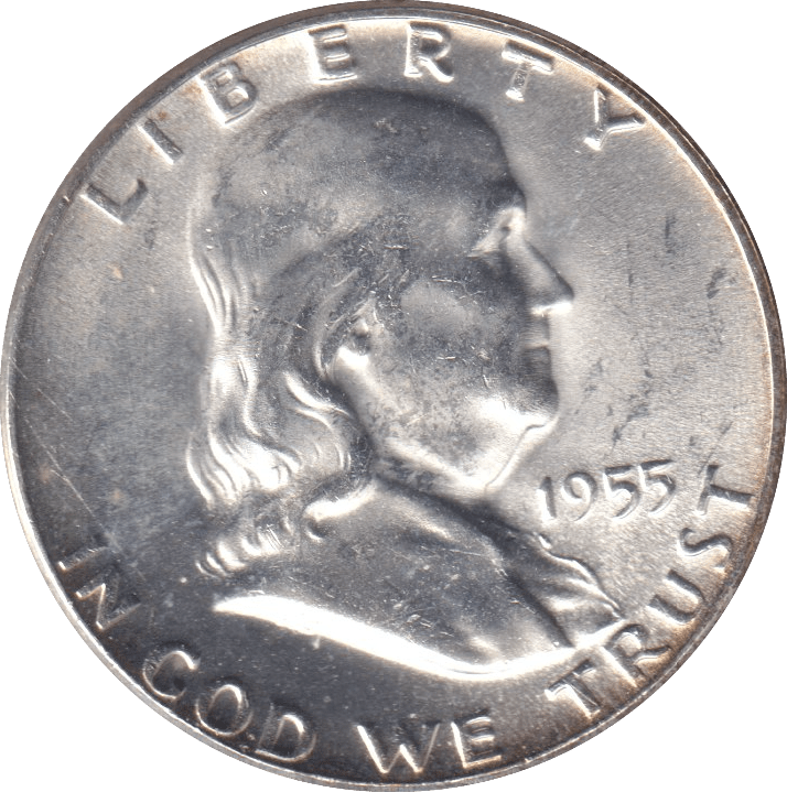 1955 SILVER HALF DOLLAR USA - Cambridgeshire Coins