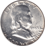 1955 SILVER HALF DOLLAR USA - Cambridgeshire Coins